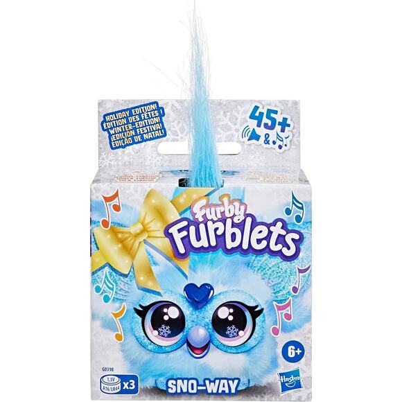 Furby Furblets SNO Way Holiday Edition Mini Plush Toy Sounds Interactive Pet - Picture 1 of 12
